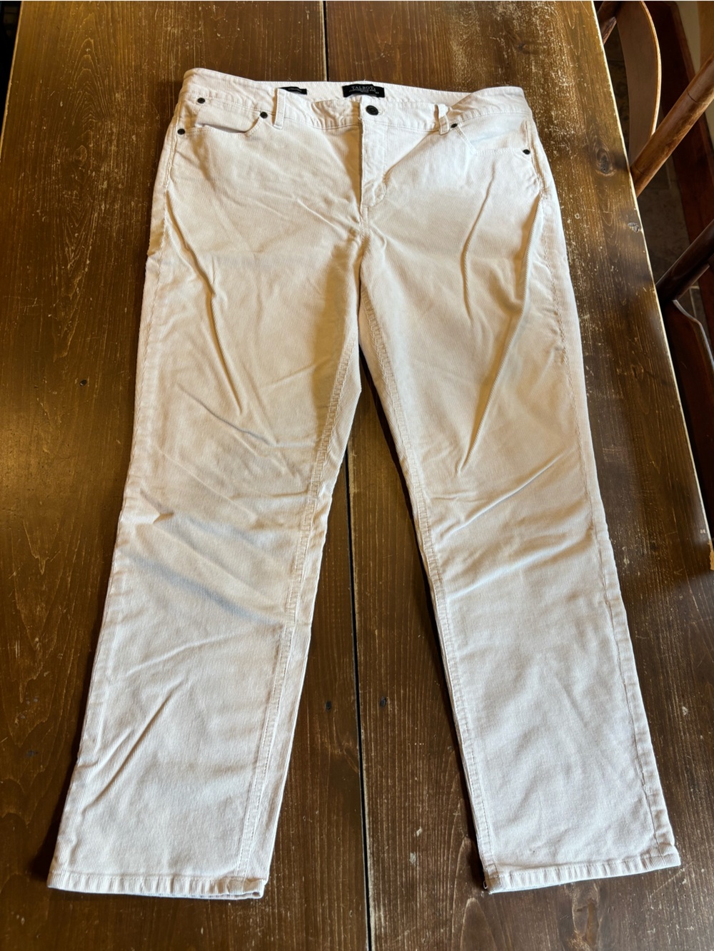 Talbots Cream Corduroy Pants 16P
